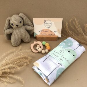 Baby Geschenkset "Peanut Bunny", Erstausstattung Set, Newborn, Giftset